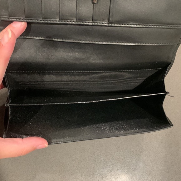 Authentic monogram black Gucci Jackie canvas and leather wallet - Picture 5 of 10